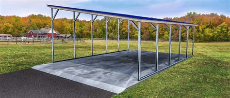 metal residential carports fabricated in denver|single slope carport near me.